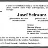 Schwarz Josef 1905-1991 Todesanzeige